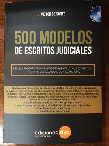 500 Modelos De Escritos Judiciales - De Santo, Victor