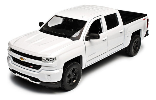 Auto Escala 1/24 Chevrolet Silverado Blanco