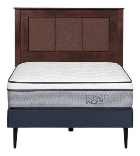 Cama Rosen Indie 1.5 Plazas Respaldo Rachel