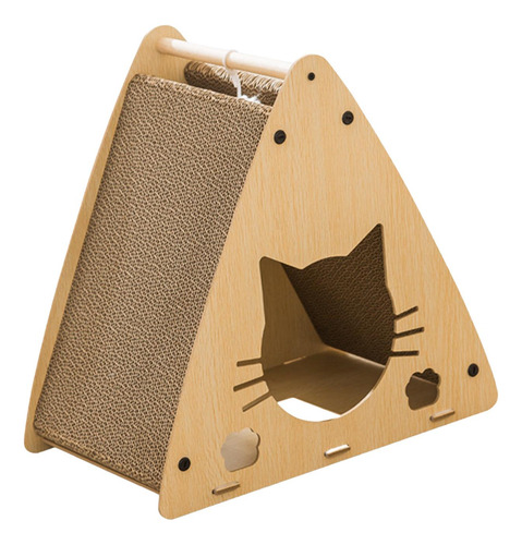 Cartón Cat Houses Rascador Para Gatos Medianos Y Kitty