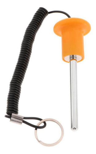 4 Pasador De Pila De Pesas De Acero Duradero Naranja 8x80mm