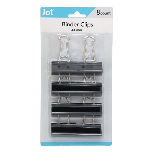 Clips Mordaza Binder 1 5/8 Pulgadas Por 8 Unidades Marca Jot