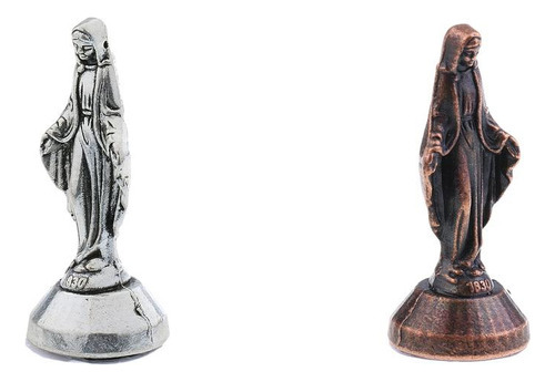 2 Esculturas De Madre De Bronce Para Decoración Coleccionabl