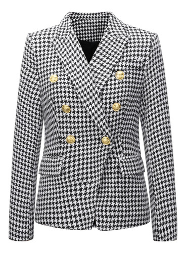 Traje De Sastre Social Blazer Para Mujer Con Botones