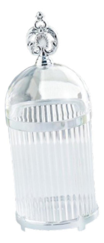 Jarra De Almacenamiento Borde Plateado Transparente
