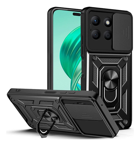 For Honor X8b Slide Cover Rugged Stand Hard Shockproof Case