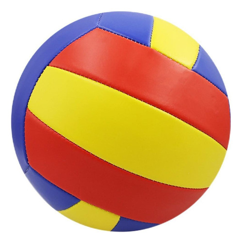 Pelota De Voleibol N. ° 5 De Cuero Para Rojo Amarillo Azul