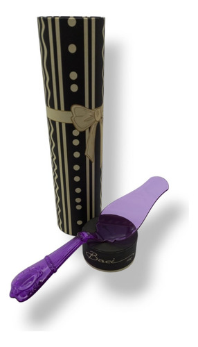 Imagen 2 de 7 de Espátula Para Torta Triangular Violeta Traslucido 26 Cm