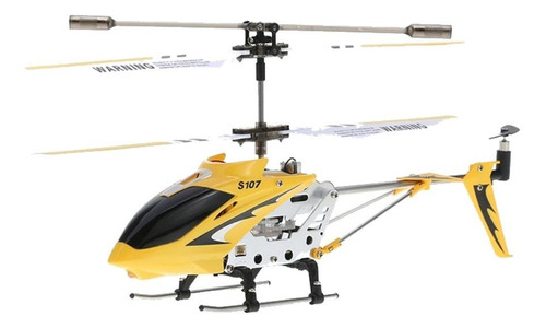 Helicóptero de controle remoto Syma S107G amarelo