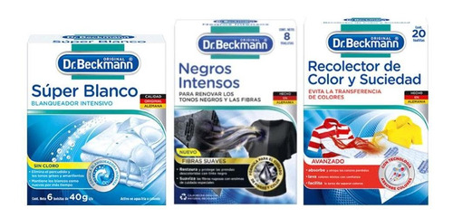 Super Blanco + Negros Intensos + Recolector De Color Beckman