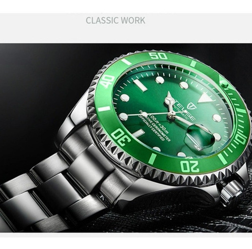 Reloj Mecánico Automático Tevise Calendar Para Hombre