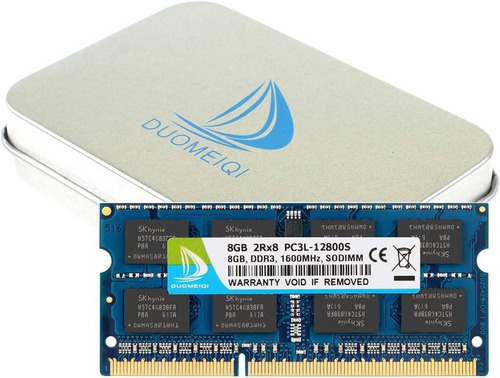 Memoria RAM Gamer 16Gb 2 x 8Gb 1600 Mhz DDR3 Sodimm PC3-12800S Laptops Duomeiqi SD