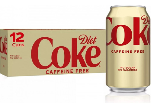 Coca Cola Dieta Sin Cafeína 12 Pack 355ml Importado