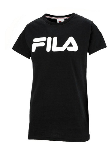 Fila Remera Mujer - Basic Letter Negro