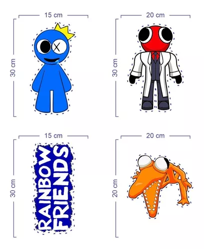 Adesivo Rainbow Friends Monstro Azul Babão Blue Roblox