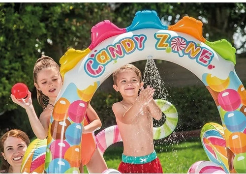 Imagen 2 de 7 de Piscina Inflable Candy Zone Centro De Agua Intex 380 Litros