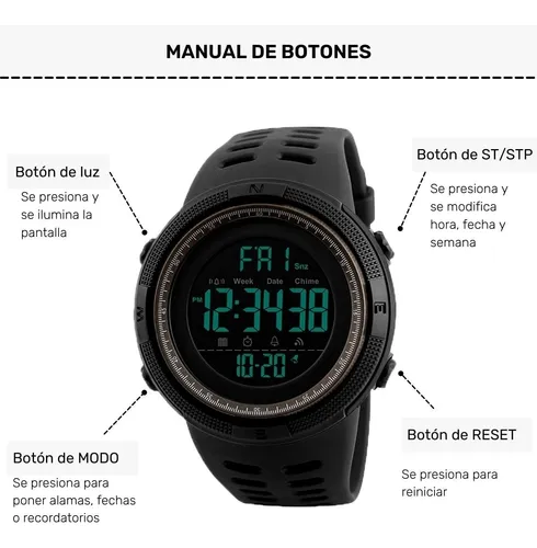 Reloj Deportivo Skmei Prueba De Agua Pod metro