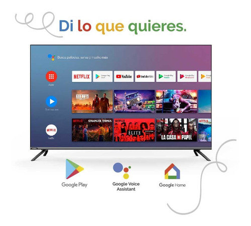 Imagen 4 de 10 de Smart Tv Televisor 50 Pulgadas Hyundai 4k Uhd Android Wifi