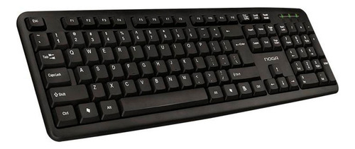 Teclado Noganet QWERTY NKB-78011 español color negro