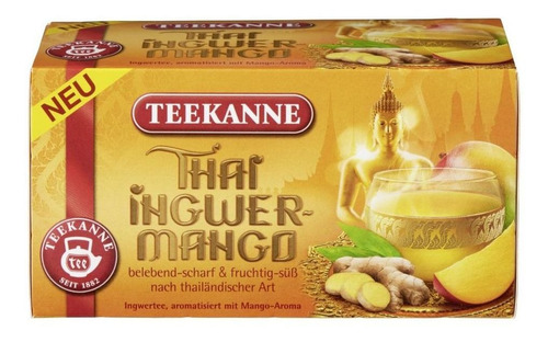 Teekanne - Chá Gengibre E Manga Thai (20 Saquinhos) 50g