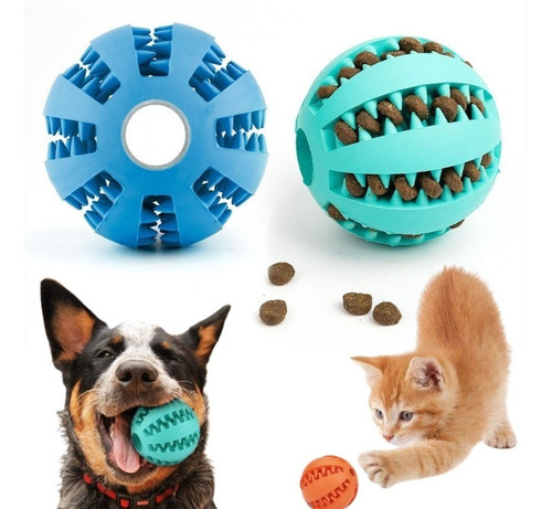 Pelota Juguete Para Perro Gato Mascota Mediana 6cm Croquetas