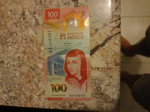 Billete Nuevo Bicentenario De 100 Pesos Mexicanos Serie Az