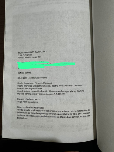 Mexcusas Y Techscusas Por J.f. Serra Sf9 (Usado)