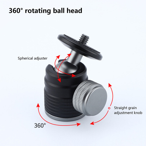 Imagen 7 de 10 de Adaptador De Montaje De Zapata Caliente Mini Cabeza De Bola