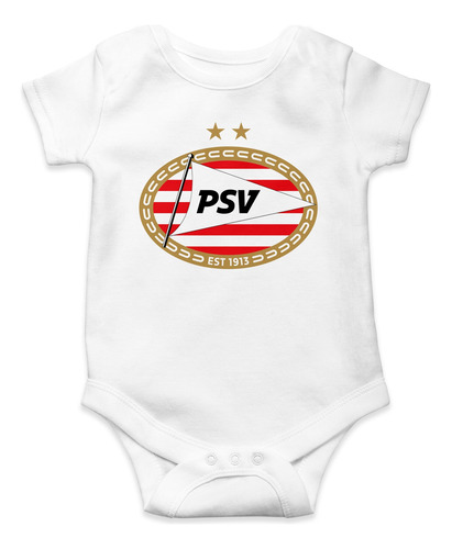 Body Para Bebé Personalizado Psv Eindhoven Algodon Blanco