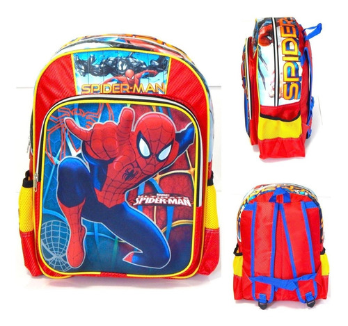 Hombre Araña Mochila 3d Ultimate Spiderman Venom Backpack