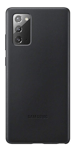 Samsung - Funda De Piel Para Galaxy Note 20, Color Negro