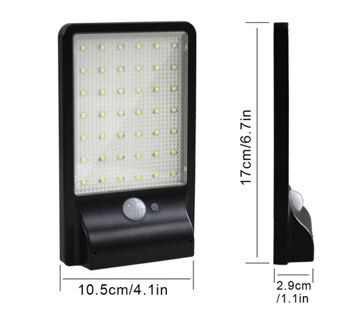 Imagen 5 de 6 de Lampara Led Suburbana Solar 20w 48 Leds 1500 Lm Exterior
