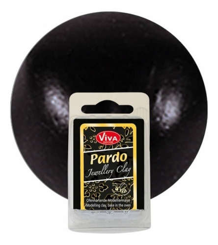 Arcilla Polimérica Viva Decor Pardo Jewellery Clay 56 G Color Onyx