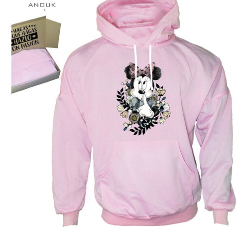 Imagen 6 de 10 de Buzo Hoodie Personalizado Saco Minnie Mouse Estampado Unisex