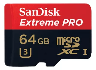 Memoria Sandisk Micro Sd 64gb Extreme Pro C10 100- 90 Mbs