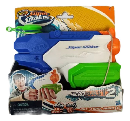 Lanzador De Agua Nerf Microburst 2 Super Soaker 295ml