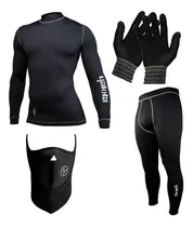 Comprar Kit Conjunto Termico Moto Yakka Ski Mascara Guantes Piel Fas