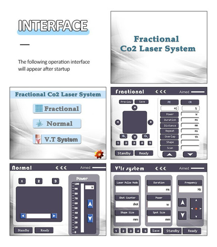 Laser Fracionado Co2 -com Rf Superior Qualidade Profissional Branco