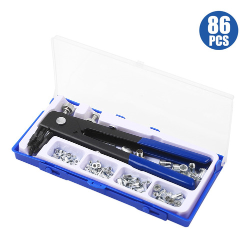Llave Remachadora, Surtido De 86 Piezas Con Remache M8