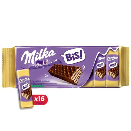 Milka Bis X16u Oblea Bis De Chocolate - 01mercado