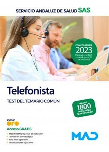Telefonista Servicio Andaluz Salud Test Comun - 7 Editores/g