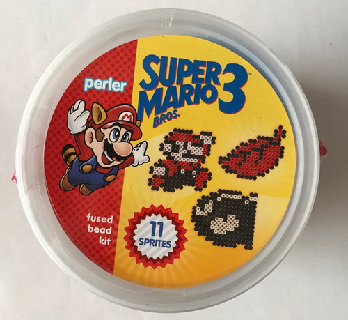 Super Mario Bros 5000 Perler Beads Set 11 Sprites Pegborad (Usado)