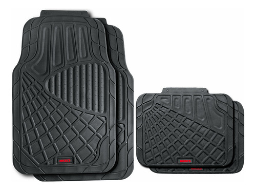 Tapetes Para Auto De Hule Negro De Lujo Mikel´s
