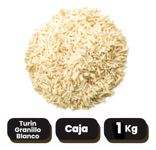 Granillo Turin Chocolate Blanco 1 Kg Para Reposteria