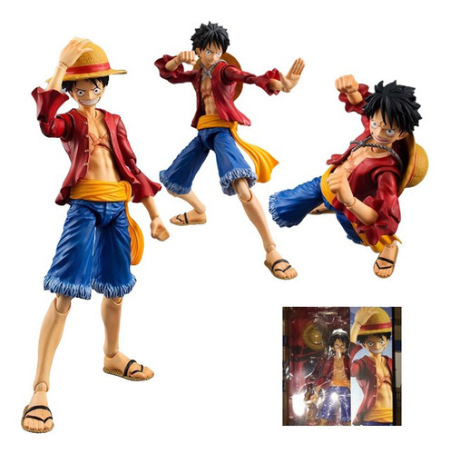 One Piece Brinquedo Luffy Ação Boneco Estátua 18cm