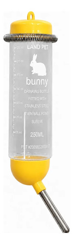 Drinker Bebedouro Para Porquinho Da India Hamster Coelho 250ml Chalesco Cor Amarelo