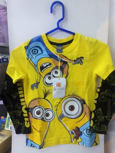 Polo Para Niño De Minion Talla 2/talla 4