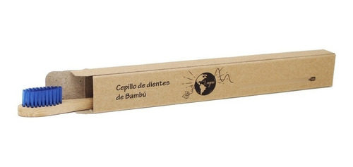 Lagnie 1 Cepillo De Dientes Ecológico De Bambú Con Caja Adulto, Colores Disponibles Al Elegir Variante, Cerda Media Full