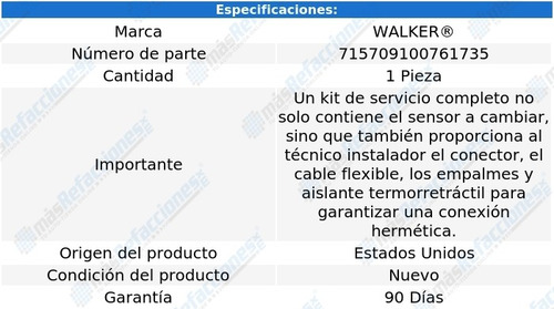 Sensor Temp Aire Admisión Ford Mustang V6 3.8l 94-95