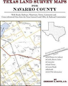 Texas Land Survey Maps For Navarro County - Gregory A Boy...